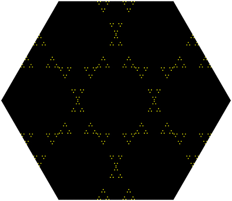 Diagram of spawning locations for 'Nanocosm'